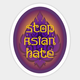 Stop Asian Hate Siam Egg Version Sticker